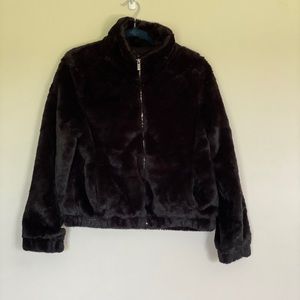 EUC Faux Fur Bomber Jacket!